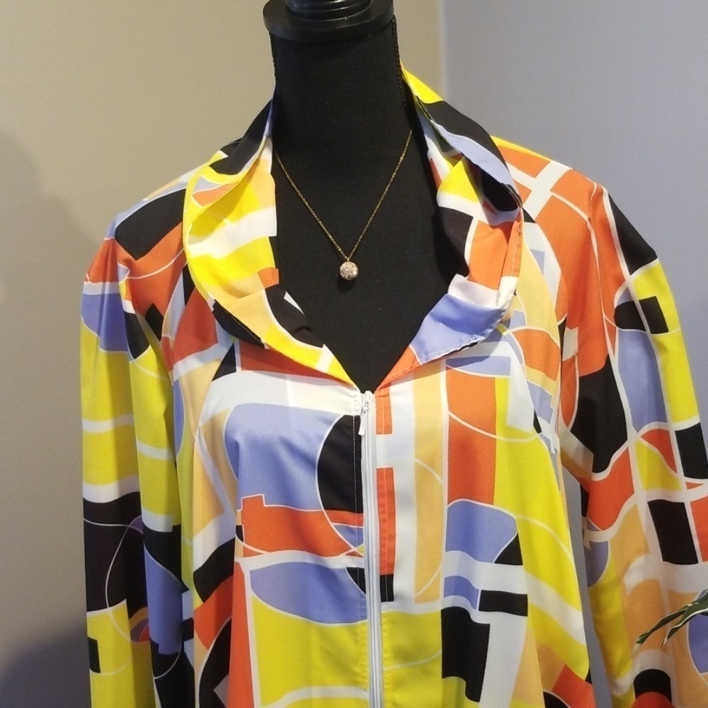 NWT Samuel Dong Abstract Top